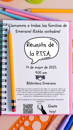 PTSA Meeting / junta de PTSA